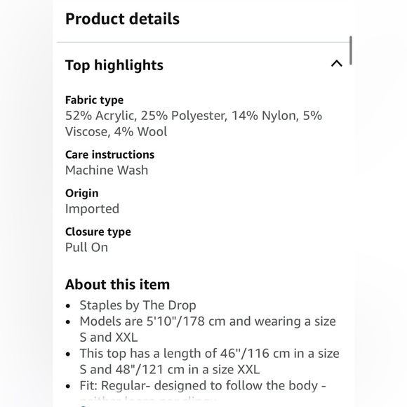 Nwt the drop Brown Ribbed Knit Sweater - Picture 7 of 7